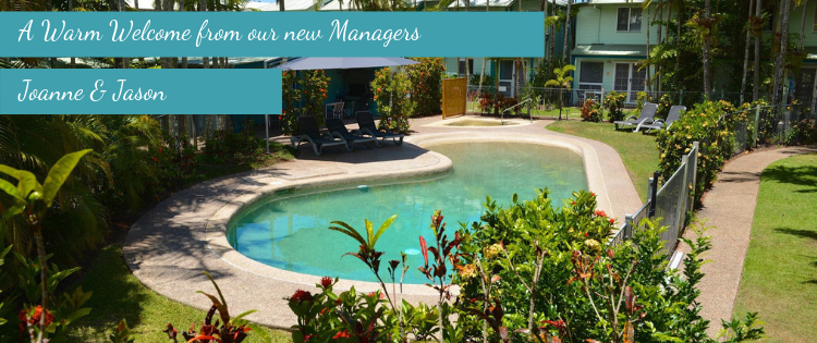 a warm welcome from our new managers at Coco Bay Resort Noosa