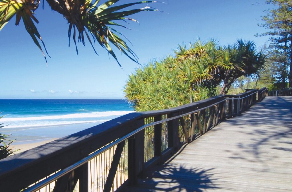 Coolum Boardwalk with view to ocean