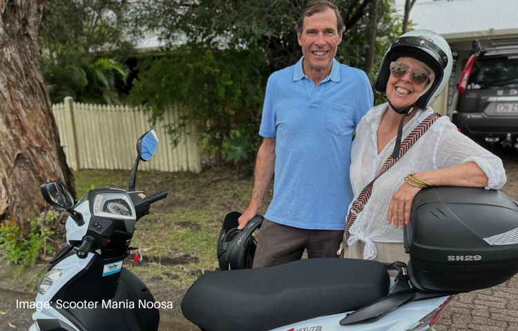 Explore Noosa on scooter
